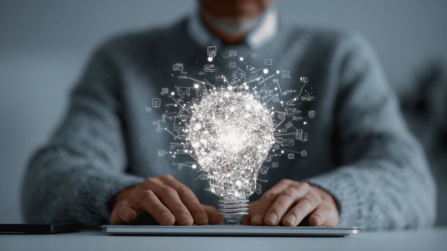 Team brainstorming innovative ideas in a modern workspace